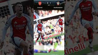 Arsenal 🆚 Southampton Premier League 202425 Week 7 premierleague shorts [upl. by Varion]