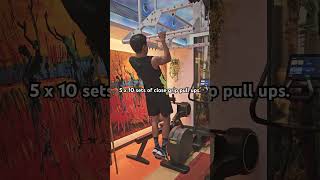 5x10 sets of close grip pull ups pullups bodybuilding motivation nevergiveup pullupchallenge [upl. by Shivers]