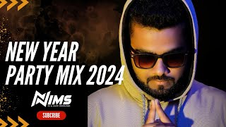 New Year Party 2024 Mix By DJ Nims  Non Stop Bollywood amp Punjabi Music [upl. by Gronseth]