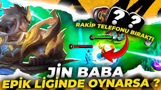 JİN EPİK LİGİNDE OYNARSA NE OLUR  TELEFONU BIRAKTILAR SEZONUN İLK MAÇI  Mobile Legends [upl. by Sybilla785]