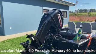 Levefort Marfim 60 Freestyle com Mercury 60 finalmente montado [upl. by Notyap]