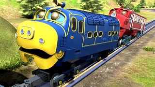 Chuggington  One Two Three Push  Brewster Pulls Chatsworth Free  Cartoons For Kids [upl. by Ahsirt229]