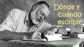 Dónde y cuándo escribir  Defiende tu espacio y tu tiempo  Taller de Escritura [upl. by Aniela698]