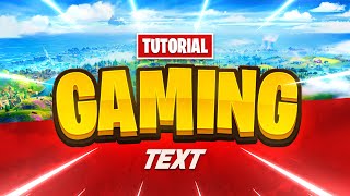 Gaming Text Tutorial in Photoshop FREE PSD  Tutorial by EdwardDZN [upl. by Merat]