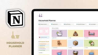 Manage your Home with this Household Planner Notion Template 🏡📅 [upl. by Robinia]