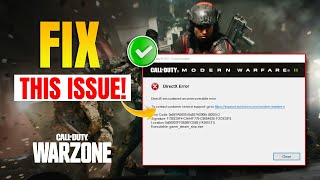 How to Fix COD Warzone DirectX Unrecoverable Error on PC  Encountered An Unrecoverable Error [upl. by Bakeman]