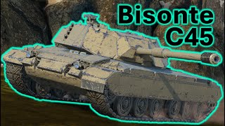 WoT Blitz Bisonte C45 4 battles in action [upl. by Pauly]