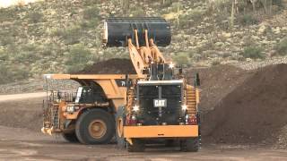 Volvo L330E Wheel Loader Loading Trucks With Three Passes  Sotiriadis Mining Works [upl. by Relyc]