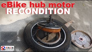 Opening eBike hub motor for service and Cleaning [upl. by Anayhd]