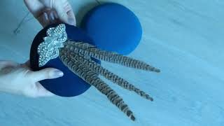 How to sew Hairband to hat base  Attach Fascinator Elastic DIY Millinery  Part 1 [upl. by Aicak686]