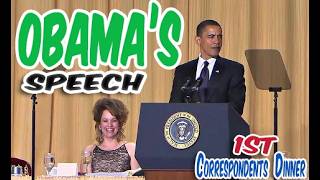 Obamas Speech  2009 Correspondents Dinner [upl. by Cyb]