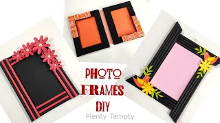 3 Easy Photo Frame Ideas  Unique Handmade Photo Frames  Quick Photo Frame Making At Home  DIY [upl. by Aenat712]