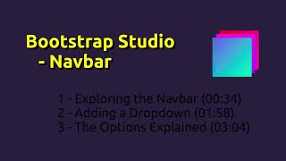 Bootstrap Studio  Navbar [upl. by Eleda]