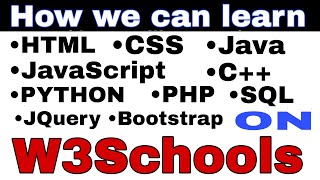 how to use w3schools website w3schoolslearn htmlcssjavaComputer Teachertehseenitsanakhan2596 [upl. by Nigem]