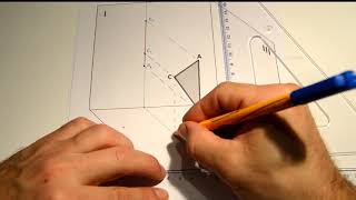 Rzutowanie w przestrzeni  płaszczyzna równoległa do rzutni III [upl. by Isolde]