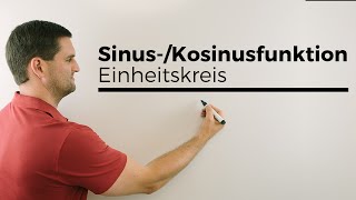 SinusKosinusfunktion verdeutlicht mit Einheitskreis Kreisfunktionen  Mathe by Daniel Jung [upl. by Donahoe]