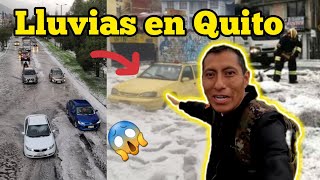 Fuerte lluvia y granizo CAE EN LA CAPITAL DE ECUADOR QUITO Cae granizada en Quito Ecuador [upl. by Feodora]