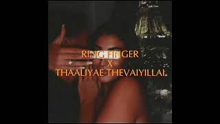 Ring Finger X Thaaliyae Thevaiyillai  Nins Music REMIX [upl. by Leahcim563]