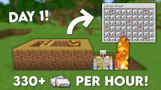 The Easiest IRON Farm in Minecraft  Tutorial 121 [upl. by Paryavi]