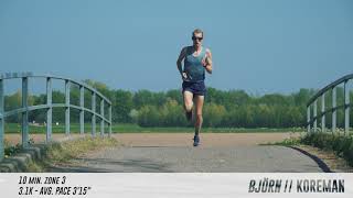 Fartlek training Björn Koreman [upl. by Maighdlin104]