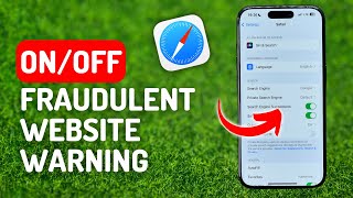 How to Turn On or Off Safari Fraudulent Website Warning  iPhone 15 Pro [upl. by Barker]