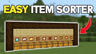 EASY 120 ITEM SORTER For Minecraft Bedrock amp Java [upl. by Terence]