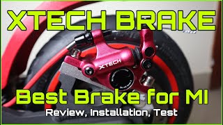 XTECH HB100 HYDRAULIC BRAKE INSTALLATION  M365 SCOOTER  ESSENTIAL  PRO2  PR0  1S [upl. by Rramo]