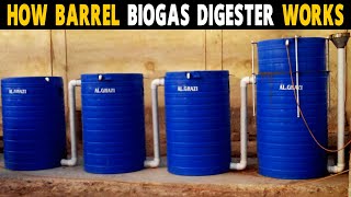 How does Barrel Biogas Digester system works [upl. by Four386]