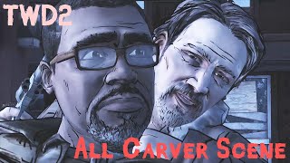 All Carver Scene  The Walking Dead Season 2 [upl. by Aelyak]