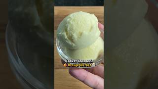 The Easiest Homemade Orange Sherbet Ever  Only 2 Ingredients 🍊 sherbet [upl. by Thorlay]