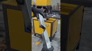 90 Degree Angle Miter Notching Machine Cutting Notching Machine Frame Cutting [upl. by Janaye]