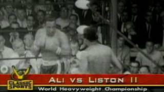 Ali vs Liston  Fight 2  1st Round Knockout [upl. by Efal]