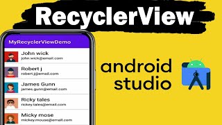 RecyclerView Android Studio Tutorial  2024 [upl. by Avron905]