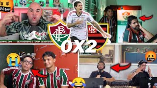 REAÇÕES TRICOLORES REVOLTADOS E TRISTEZA TOTAL FLUMINENSE 0X2 FLAMENGO VAMOS RIR KKKKK [upl. by Roscoe]