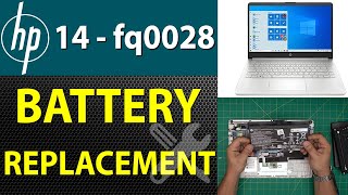 How to Replace the Battery of an HP 14 Fq0028 Laptop  Step by Step🔋💻 [upl. by Lunette]