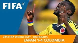 Japan v Colombia  2014 FIFA World Cup  Match Highlights [upl. by Ahsemrak612]