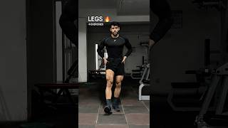 Crazy LEG WORKOUT 🔥 4 Exercises For Bigger LEGS bodybuilding fitness shorts [upl. by Anyalram]