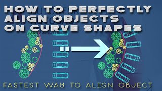 How to Perfectly Align Objects on Curves in AutoCAD [upl. by Nalniuq]