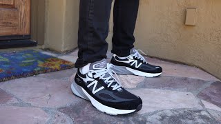 New Balance Made In USA 990v6 Core quotBlackWhitequot M990BK6 Review amp OnFeet [upl. by Odlauso53]