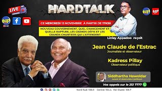 Hardtalk Linley Appadoo reçoit Jean Claude de l’Estrac et Kadress Pillay [upl. by Ajssatsan]