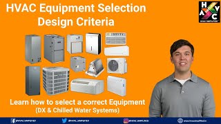 Design Criteria for HVAC Equipment Selection hvac airconditioning [upl. by Avle170]