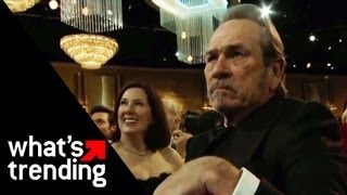 Tommy Lee Jones is Not Impressed  WHATS TRENDING [upl. by Aikym135]