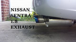 Nissan Sentra 18 Custom Exhaust [upl. by Lamonica]