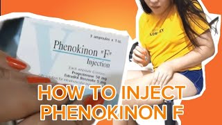 Hormone HOW TO INJECT PHENOKINON quotFquot [upl. by Ylenaj]