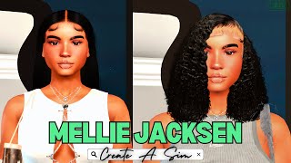 💚 Mellie Jacksen  CAS speedcas ts4cas customcontent girlgamerchannel ts4 [upl. by Vivl]