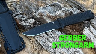 Gerber Strongarm Tactical Survival Knife Field Test and Review [upl. by Gnidleif]