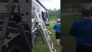 Changing awning arms pt2 camper automobile rvlife [upl. by Zetram]