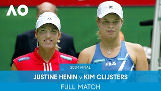 Justine Henin v Kim Clijsters Full Match  Australian Open 2004 Final [upl. by Shea903]