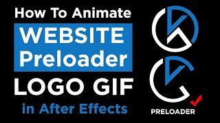 How To Animate Website Preloader Logo Gif in After Effects Tutorial in Hindi [upl. by Elkin745]