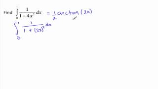 Definite integral arctanx [upl. by Maura]